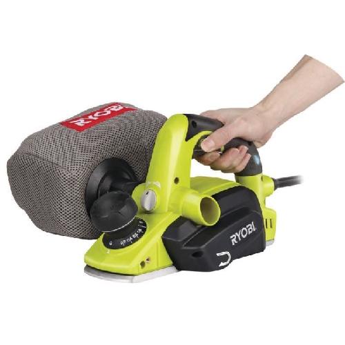 Cale A Poncer - Grattoir - Rabot - Racloir RYOBI - Rabot 600 W - largeur 82 mm - profondeur 1.5 mm - feuillure de 0-8 mm - Livre avec 2 fers reversibles - EPN6082CHG