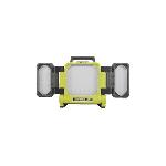 RYOBI - Triple panneau lumineux LED 18V ONE+ - 3 intensités : 3000 / 1200 / 500 Lum. - panneaux 360°. panneau central 130° - RLP18-0