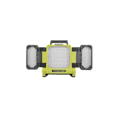 Lampe De Chantier RYOBI - Triple panneau lumineux LED 18V ONE+ - 3 intensités : 3000 / 1200 / 500 Lum. - panneaux 360°. panneau central 130° - RLP18-0