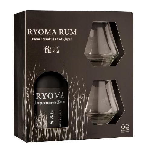 Coffret Cadeau Alcool Ryoma - Coffret Rhum 40.0% Vol. 70cl + 2 verres