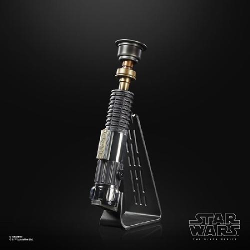 Figurine Miniature - Personnage Miniature Sabre laser d'Obi-Wan Kenobi Force FX Elite avec LED et effets sonores. article de cosplay pour adultes. Star Wars The Black Series.