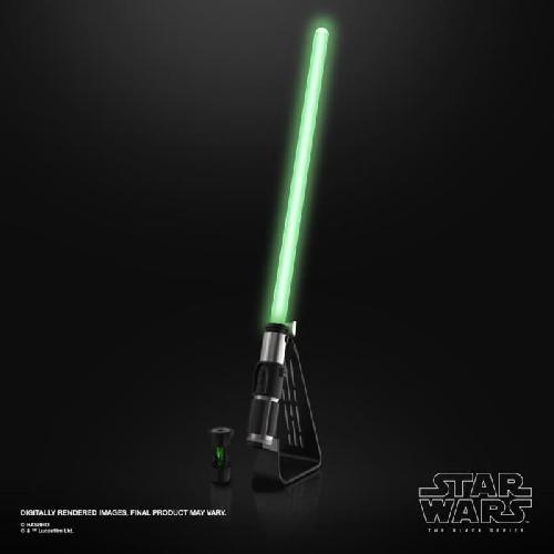 Figurine Miniature - Personnage Miniature Sabre Laser electroniquede Yoda Premium Force FX Elite. Article de Cosplay pour Adultes. Star Wars The Black Series