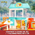 Figurine Miniature - Personnage Miniature Sac a dos - BANDAI - Pokémon du dresseur Theme Plage - S'ouvre et devient une super arene