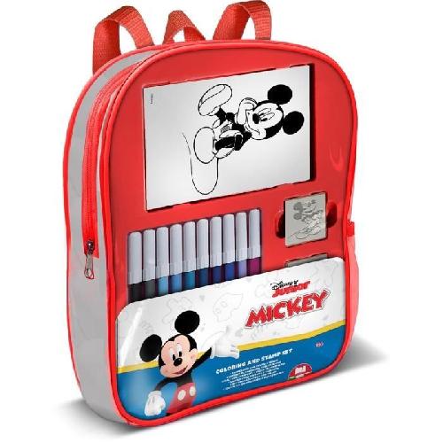 Jeu De Tampon Sac a dos garni - MULTIPRINT - 24945 - 4 tampons Mickey