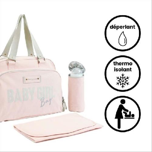Sac A Langer Sac a langer BABY ON BOARD SIMPLY BABYBAG - Rose