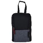 Sac A Langer Sac a langer Baby on board - Week-end Team Smoke - Gris chiné - Détails cuir bordeaux et noir