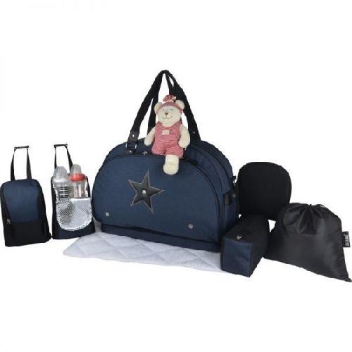 Sac A Langer Sac a langer Week End BABY ON BOARD - Modele Team Moonlight - Grand format évolutif multifonction