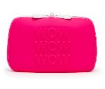 Fantaisie et Humour Sac de rangement zippe Happy Rabbit petit rouge 16.5cm