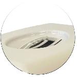 Maison De Toilette - Filtre A Charbon - Tapis Exterieur SACHA Maison de toilette pour chat - Bac a litiere - 56 x 40 x 39 cm - Noir et blanc - PET DESIGN