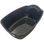 Maison De Toilette - Filtre A Charbon - Tapis Exterieur SACHA Maison de toilette pour chat - Bac a litiere - 56 x 40 x 39 cm - Noir et blanc - PET DESIGN