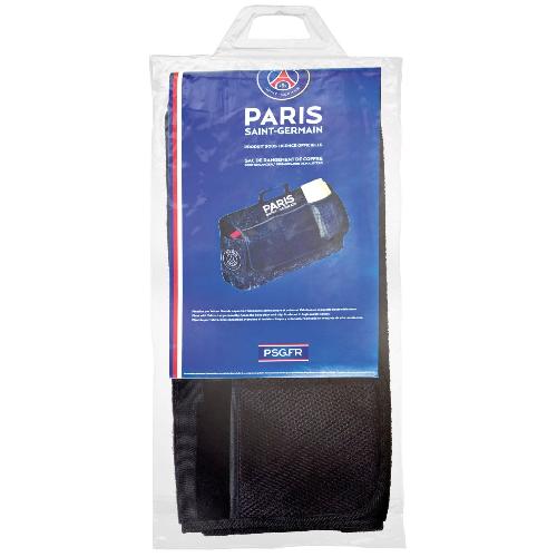 Organiseur De Siege - Poche De Rangement Sacoche de coffre PSG en moquette scratch noire - 24.5x51x2.5cm - Paris Saint Germain