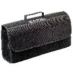 Organiseur De Siege - Poche De Rangement Sacoche de coffre PSG en moquette scratch noire - 24.5x51x2.5cm - Paris Saint Germain