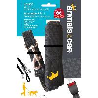 Sacs et Bagagerie Auto ANIMALSetCAR Laisse 2 en 1 - promenade et securite Sacs et Bagagerie Auto ANIMALSetCAR Laisse 2 en 1 - promenade et securite