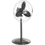 SAGUARO- Ventilateur sur pied O40cm 40W retro indus anthracite et chrome