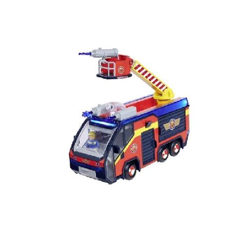 Camion Sam Le Pompier - Camion de pompier - Jupiter - 2 figurines - Sons et lumieres - Plusieurs accessoires - 3 piles incluses