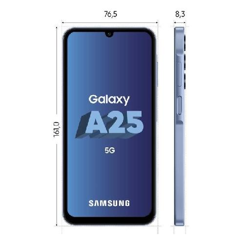 Smartphone Samsung Galaxy A25 Smartphone 128 Go 5G Bleu