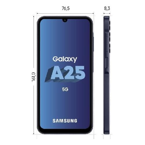 Smartphone Samsung Galaxy A25 Smartphone 256 Go 5G Bleu