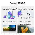 Smartphone Samsung Galaxy A55 Smartphone 128 Go 5G Bleu nuit