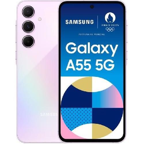 Smartphone Samsung Galaxy A55 Smartphone 128 Go 5G Lilas