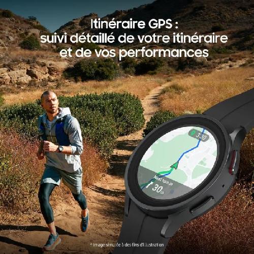 Montre Bluetooth - Montre Connectee - Montre Intelligente SAMSUNG Galaxy Watch5 Pro Noir 45mm 4G