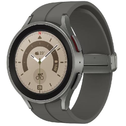 Montre Bluetooth - Montre Connectee - Montre Intelligente SAMSUNG Galaxy Watch5 Pro Titanium 45mm 4G