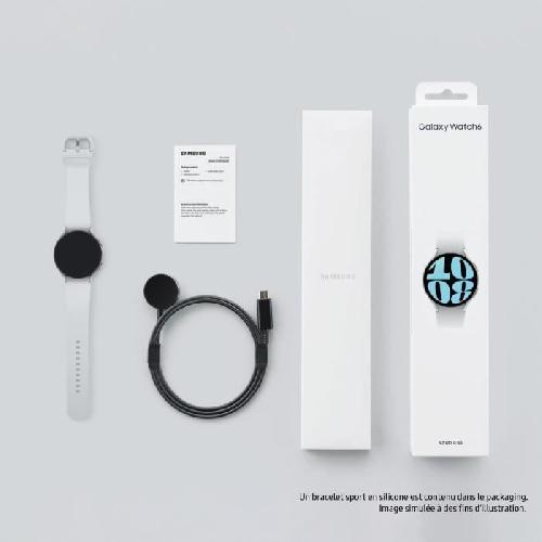 Montre Bluetooth - Montre Connectee - Montre Intelligente SAMSUNG Galaxy Watch6 44mm Argent Bluetooth