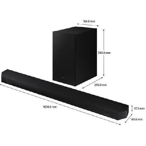 Barre De Son SAMSUNG HW-Q600C - Barre de son 3.1.2ch - Dolby Atmos DTS:X - Bluetooth - Caisson de basse sans fil - Son immersif
