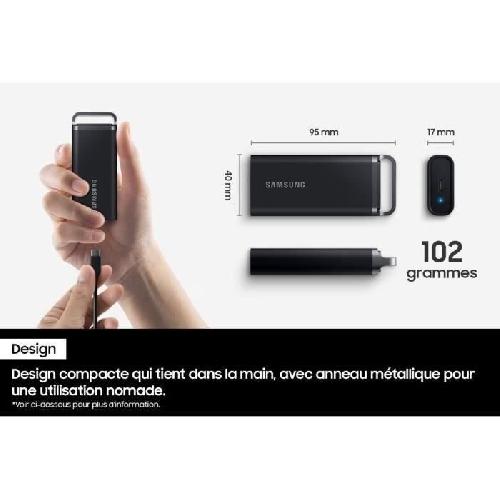 Disque Dur Externe SAMSUNG SSD Externe T5 Evo 2 To MU-PH2T0S/EU