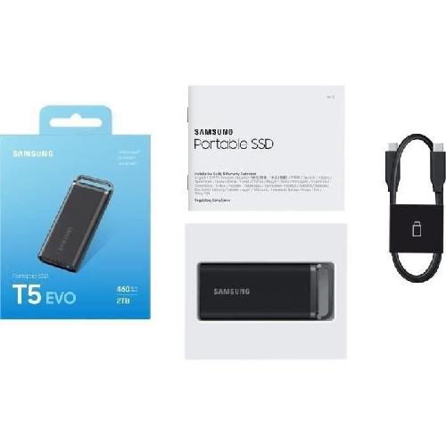 Disque Dur Externe SAMSUNG SSD Externe T5 Evo 2 To MU-PH2T0S/EU