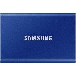 SAMSUNG - SSD externe - T7 Bleu - 2To - USB Type C -MU-PC2T0H-WW-