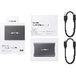 Disque Dur Ssd Externe SAMSUNG SSD Externe T7 Gris 1 To MU-PC1T0T-WW