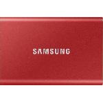 Disque Dur Ssd Externe SAMSUNG - SSD externe - T7 Rouge - 1To - USB Type C -MU-PC1T0R-WW-