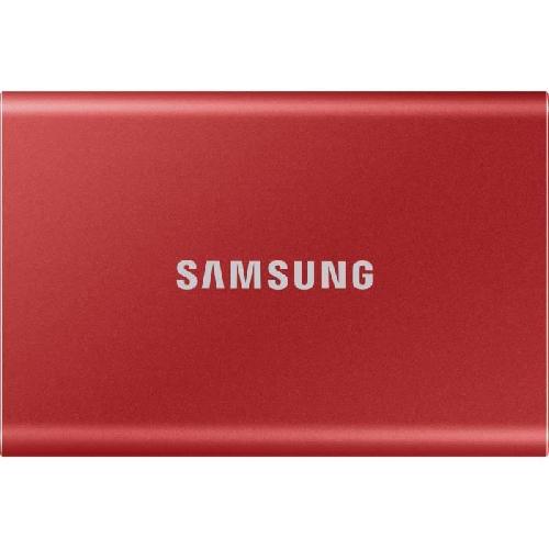 Disque Dur Ssd Externe SAMSUNG - SSD externe - T7 Rouge - 1To - USB Type C -MU-PC1T0R-WW-