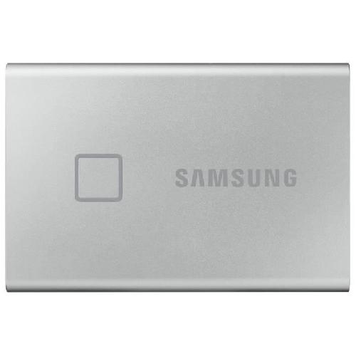 Disque Dur Ssd Externe SAMSUNG SSD externe T7 Touch USB type C coloris argent 2 To