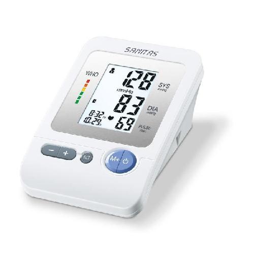 Sanitas SBM 21 Tensiometre au Bras - Suivi Quotidien de votre Tension Artérielle - Détecteur d'Arythmie Cardiaque