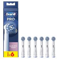 Sante - Hygiene Brossette ORAL-B - Pack de 6 brossettes - Sensitive Clean - Pour brosse a dent électrique