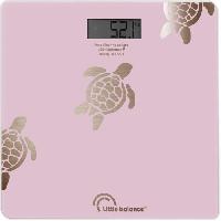 Sante - Hygiene Pese-personne - LITTLE BALANCE - 8729 - Tortues gold métallisées - USB-réparable - 180 kg / 100 g - Rose