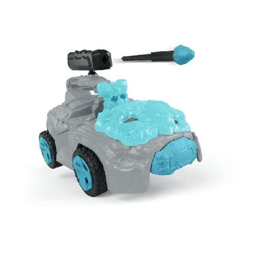 Figurine Miniature - Personnage Miniature SCHLEICH -  42669   ELDRADOR CREATURES Crashmobile de Glace avec Mini Creature - Coffret voiture avec figurine fantastique