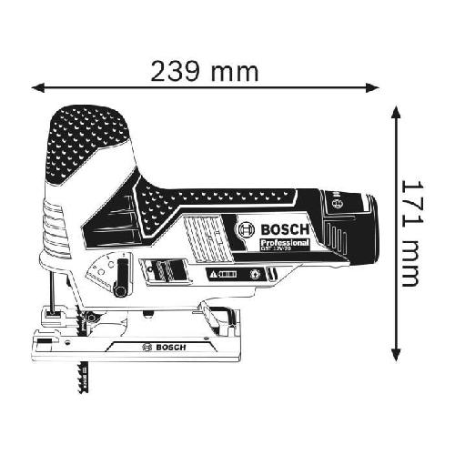 Accessoire - Consommable Machine Outil Scie sauteuse - BOSCH - GST 12V-70 - 12V - Légere et compacte - Systeme SDS