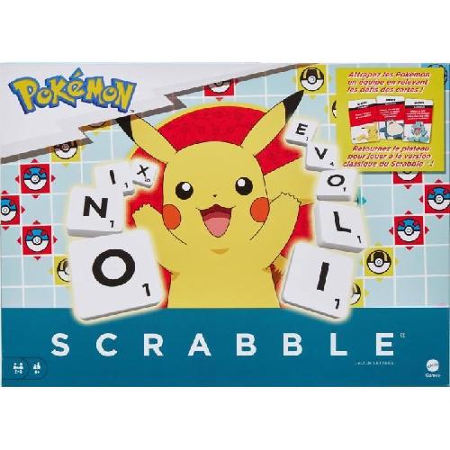 Jeu De Societe - Jeu De Plateau Scrabble Pokémon-Jeu de société familial avec 2 modes de jeu HXT27