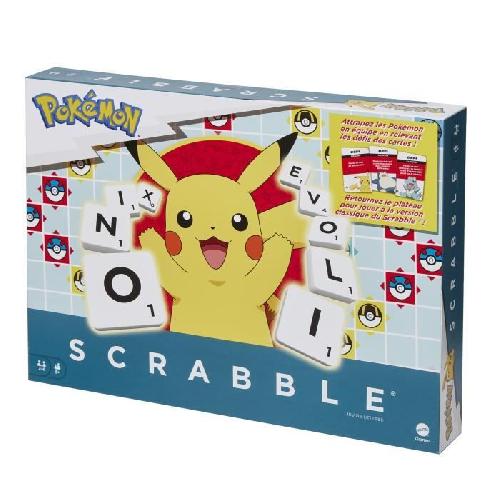 Jeu De Societe - Jeu De Plateau Scrabble Pokémon-Jeu de société familial avec 2 modes de jeu HXT27