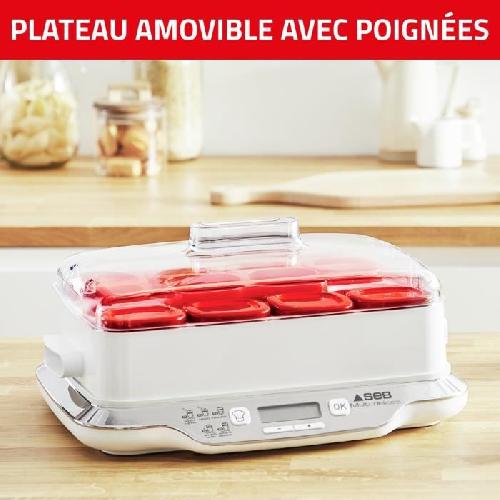 Yaourtiere - Fromagere SEB Yaourtiere 12 pots 140 ml. Yaourts et desserts maison. 5 programmes automatiques. 100 % sans BPA. Fabriqué en France YY5114FB