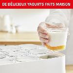 Yaourtiere - Fromagere SEB Yaourtiere 12pots 140 ml. Yaourts et desserts maison. 5 programmes automatiques. 100 % sans BPA. Fabriqué en France YY5114FB