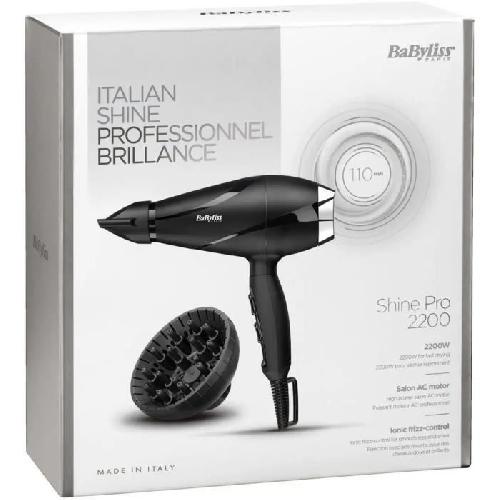 Seche-cheveux Seche-cheveux - BaByliss - 6713DE Shine Pro 2200 - Moteur AC - Fabriqué en Italie