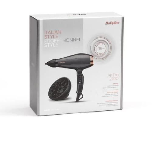 Seche-cheveux Seche-cheveux Babyliss P1315E - Moteur professionnel AC - Diffuseur et 2 concentrateurs inclus - 2200W