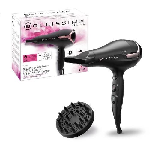 Seche-cheveux Seche Cheveux - Bellissima - Ionique S9 2300W - Pour Cheveux Lisses et Ondulés - 2 Vitesses 3 Températures - Concentrateur