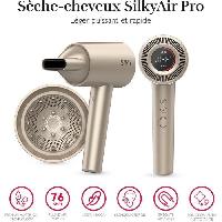 Seche-cheveux Séche cheveux moteur brushless SILK'N SilkyAir pro - HDB1PE1001 - Flux 76km/H - 75db