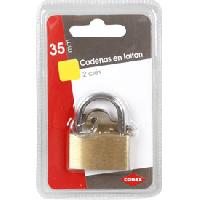 Securite Maison Cadenas 35mm + 2 cles