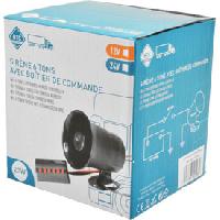 Securite Maison Sirene 6 tons 12V avec boitier de controle Securite Maison Sirene 6 tons 12V avec boitier de controle