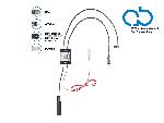 Adaptateurs Antenne Separateur antenne AM FM DAB+ DIN-f->DIN-m- SMB-f- passif